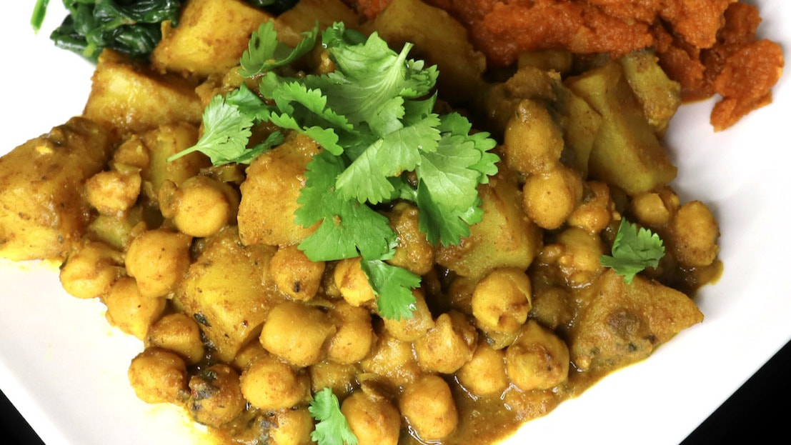 chickpeas and potatoes