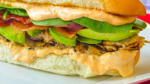 Grilled Chicken Avocado Sandwich.