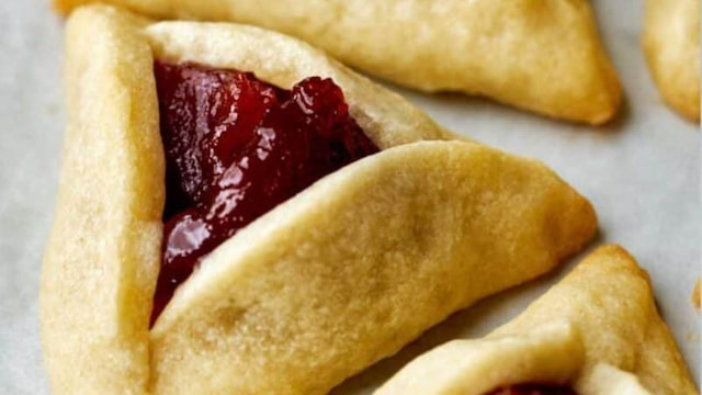 Mini Raspberry Hamantaschen