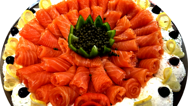 Smoked Salmon Nova Lox Platter