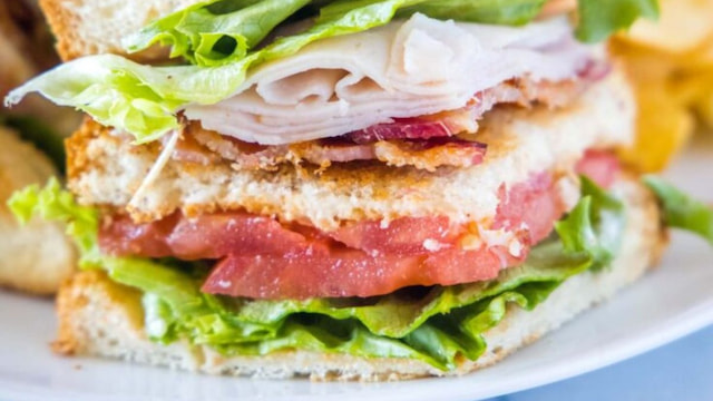 Turkey Club Sandwich on Whole Wheat