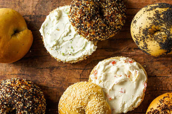 Bagels and Cream Cheese Platter