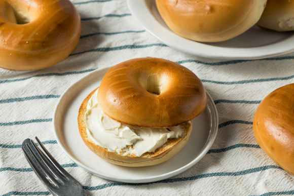 Plain Cream Cheese Bagel